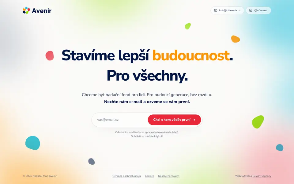 Náhled webu NF Avenir